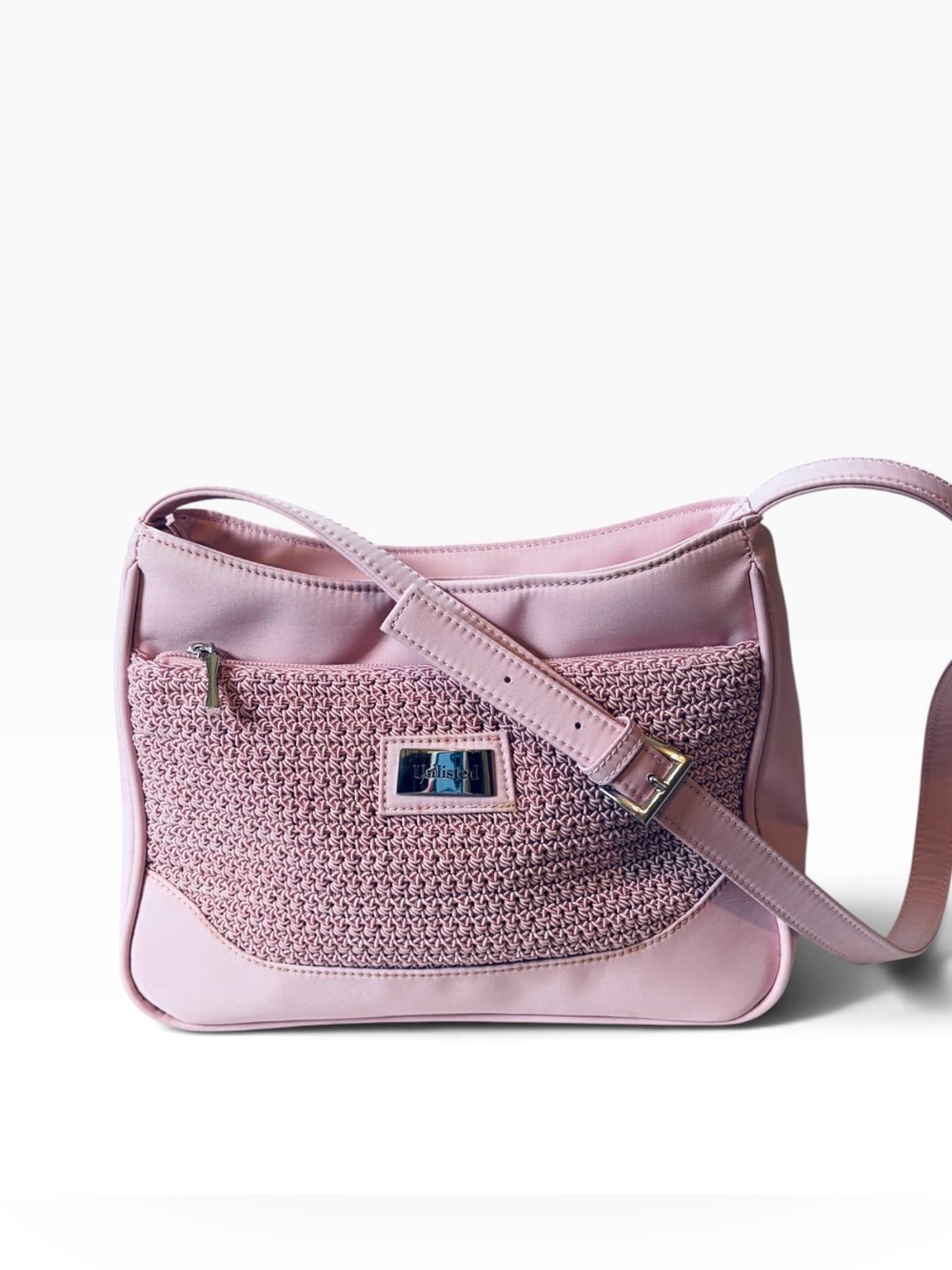 Pink Unlisted Brand Multi-Pocket Shoulder Bag Purse